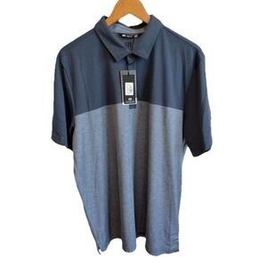 Travis Mathew Prestige Performance Golf Polo Shirt Men's XL Blue/Gray NWT